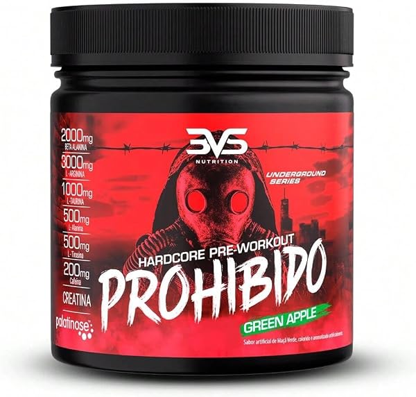 3VS Nutrition Prohibido Pré-Treino 360g (Maçã Verde)