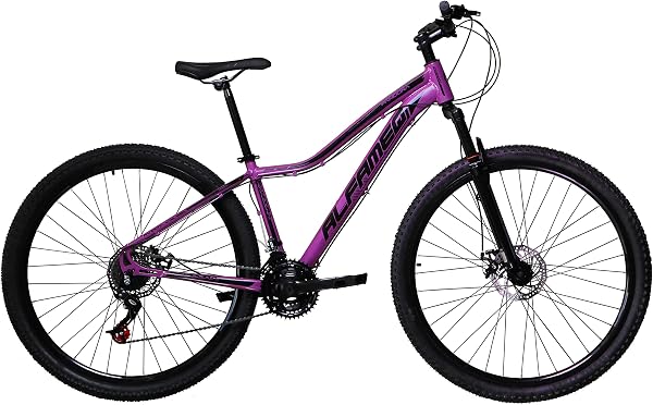 Bicicleta Aro 29 Alfameq Pandora Feminina, Alumínio, 21v, Freio a Disco, Garfo com Suspensão