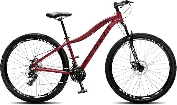Colli Bike Eudora Aro 29 em Alumínio, Quadro Rebaixado, Câmbio Shimano, 21 Marchas, Freios a Disco