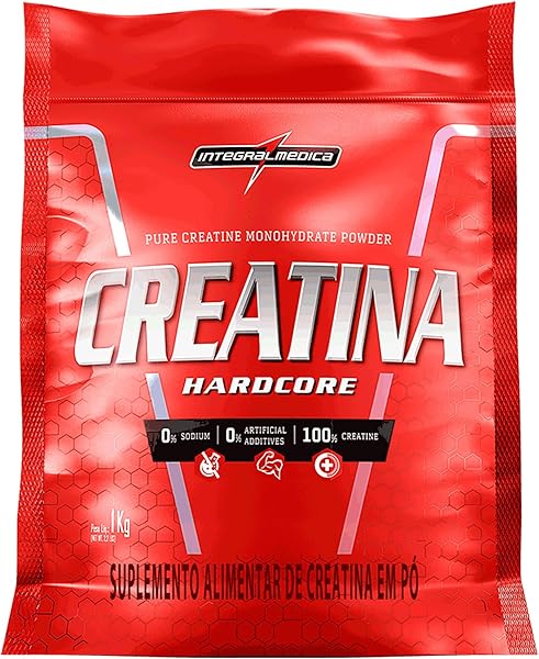 Integralmedica Creatina Hardcore - Pura Creatina Monohidratada em Po - Pouch 1kg