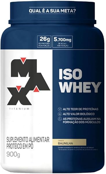 Max Titanium Iso Whey 900g Baunilha